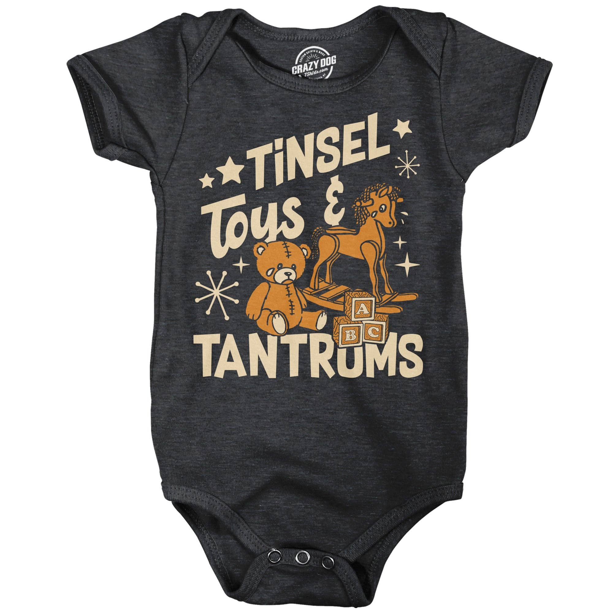 Tinsel Toys and Tantrums Baby Bodysuit
