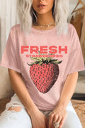 Fresh Strawberry Mineral Graphic Tshirts