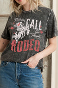Call the Thing Rodeo - Mineral Wash Graphic Top