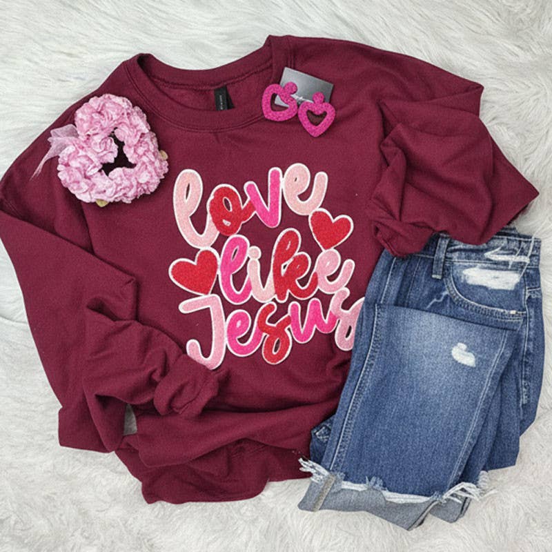 Love Like Jesus Multicolor Sweatshirt