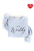 Made Worthy Plus Graphic Sweatshirt