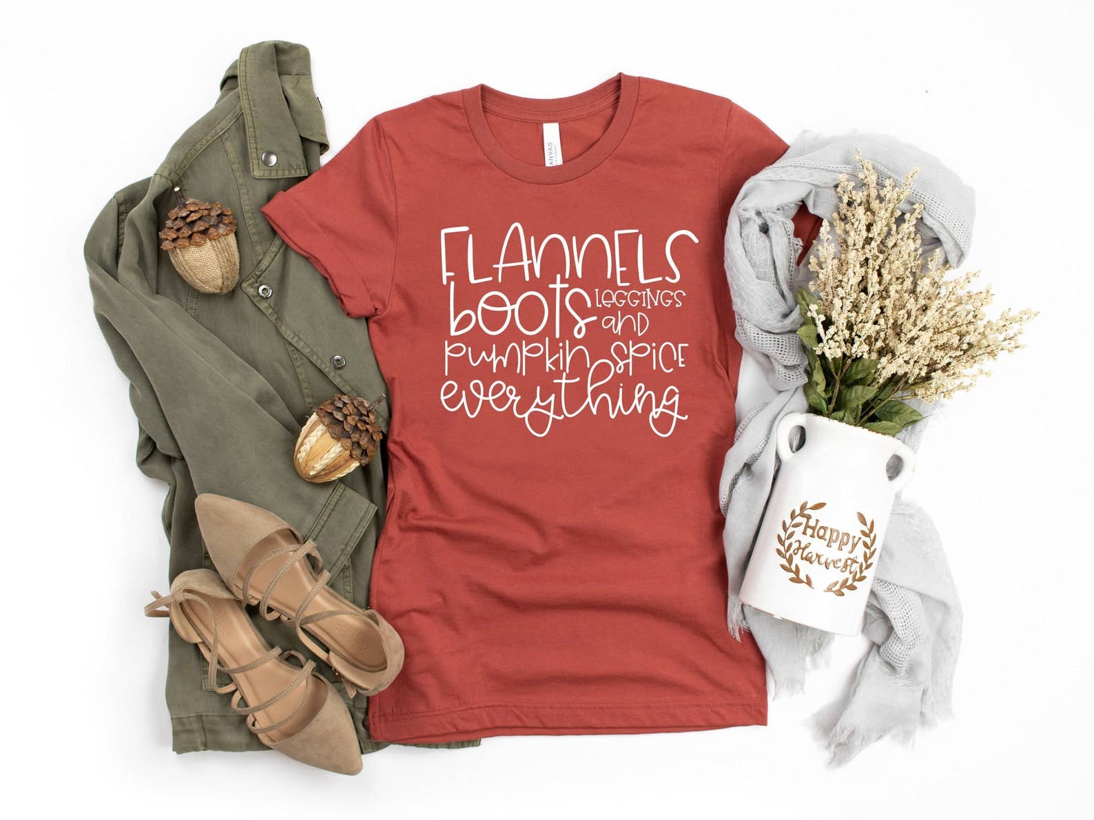 Flannels Boots and Pumpkin Spice Everything  T-Shirt