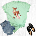 Christmas Deer with Gift Graphic Tee
