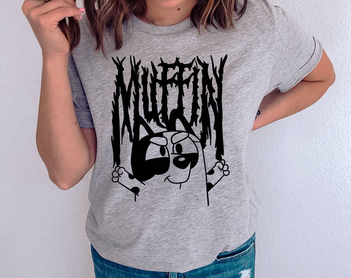 Muffin Metal - Funny Bluey Inspired T-Shirt