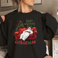 Just Waiting On Christmas Christmas 2025 Sweatshirt | Gildan