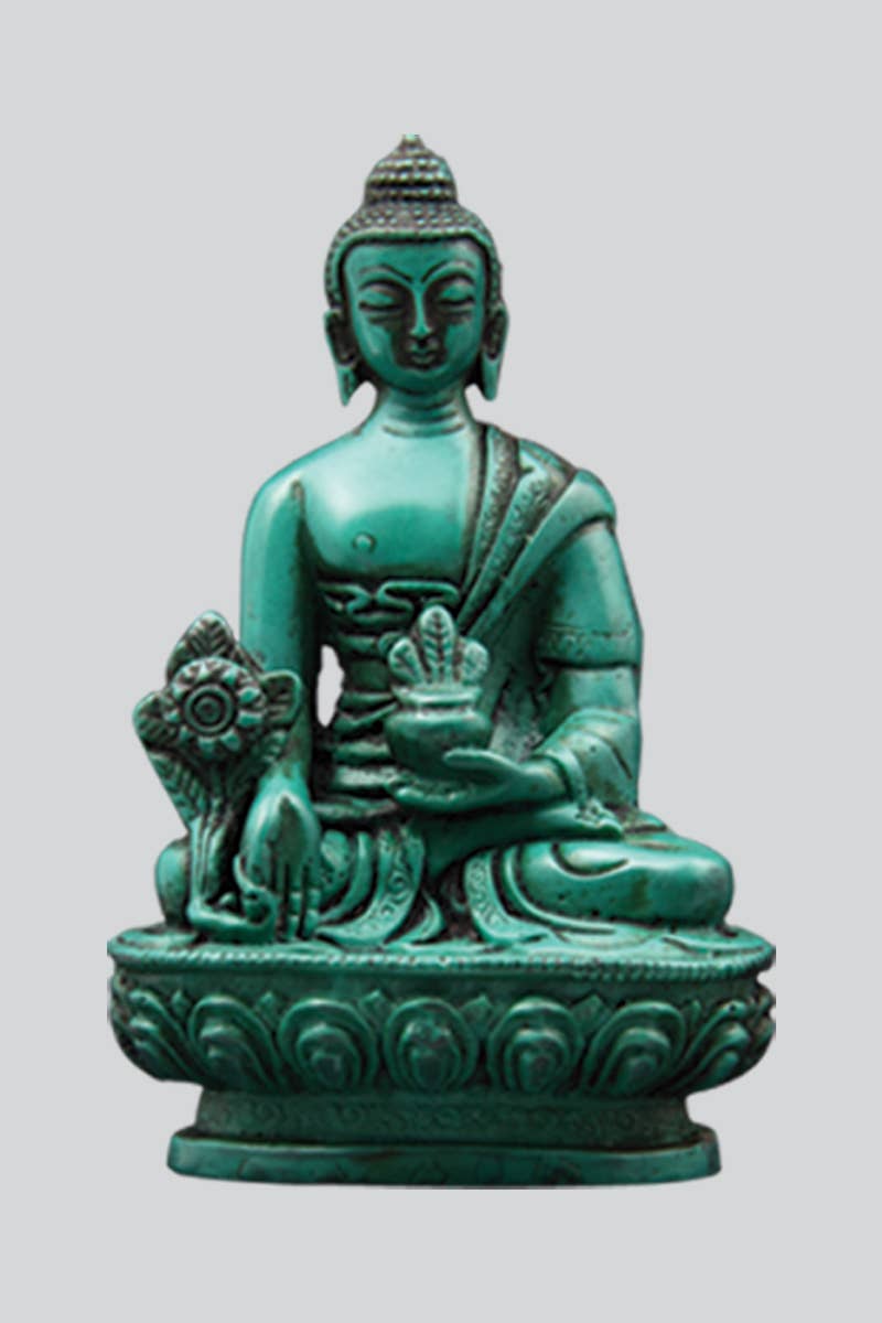 Green Medicine Buddha Resin Statue (CL-200)