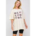 Coquette Fourth of July  Graphic Oversized Tee
