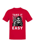 Take It Easy Skeleton Art Men's T-Shirt