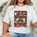 Halloween 2025 Ghost Bookcase Women’S Graphic Tee | Gildan
