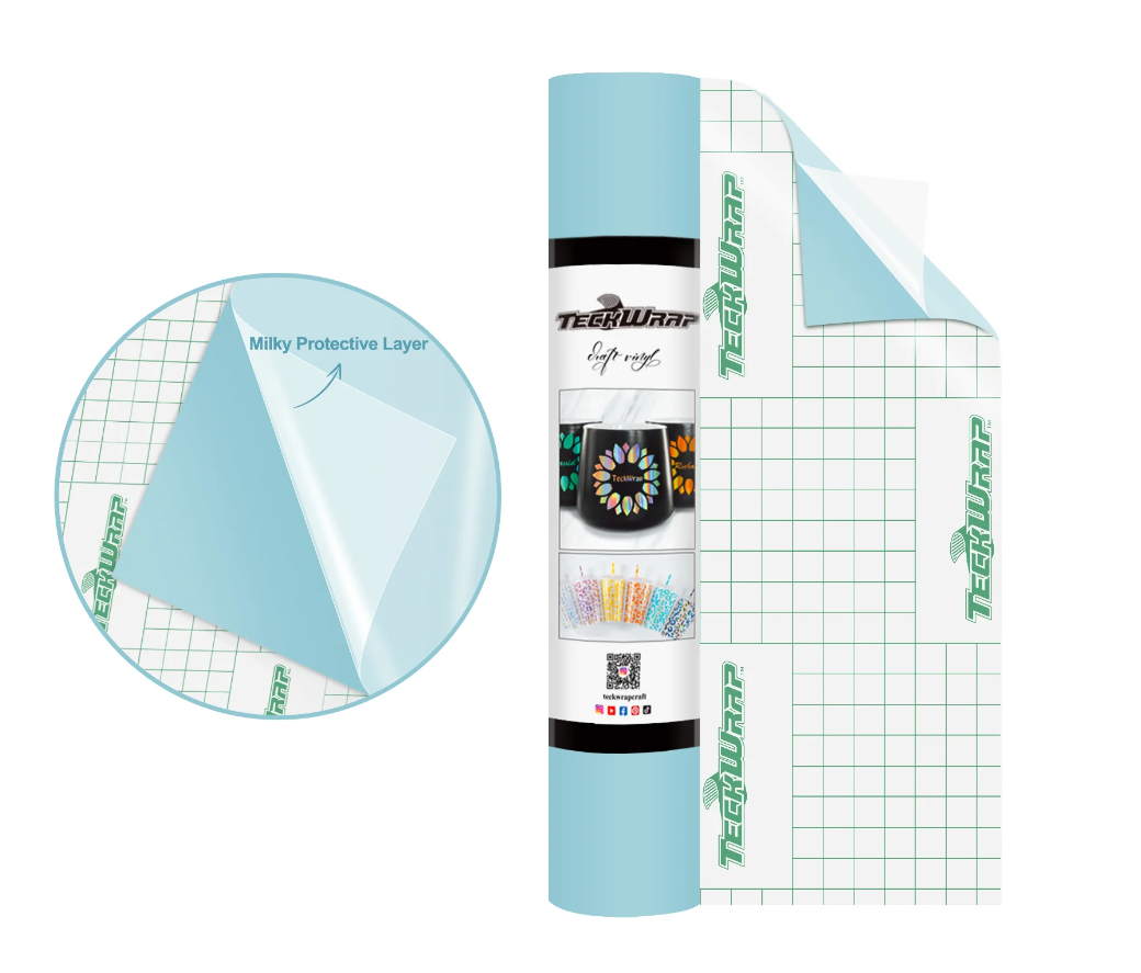 Teckwrap 001M Series Matte Craft Vinyl 12" X 5' Roll