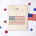 Vintage Floral American Flag Tee