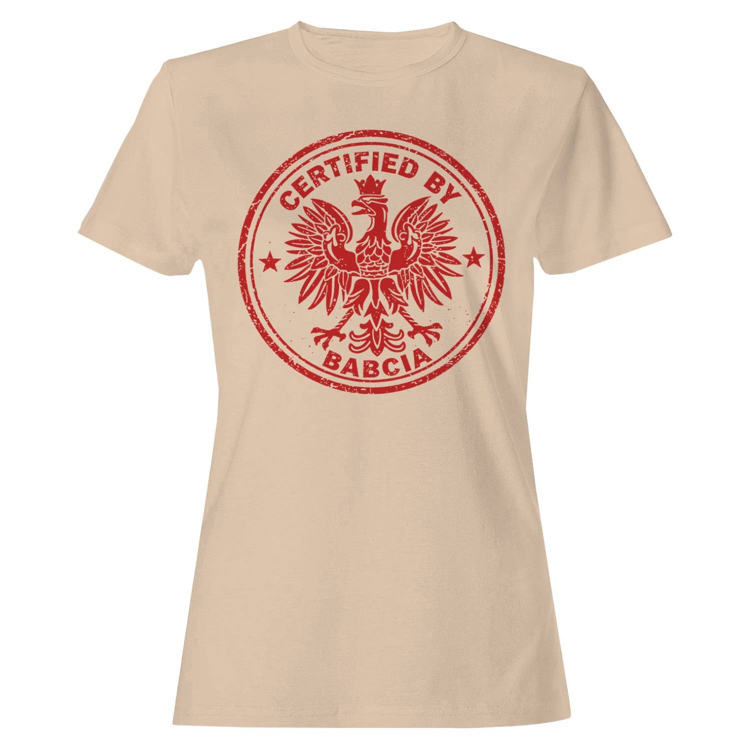 Certified By Babcia Polish Stamp Women's T-Shirt
