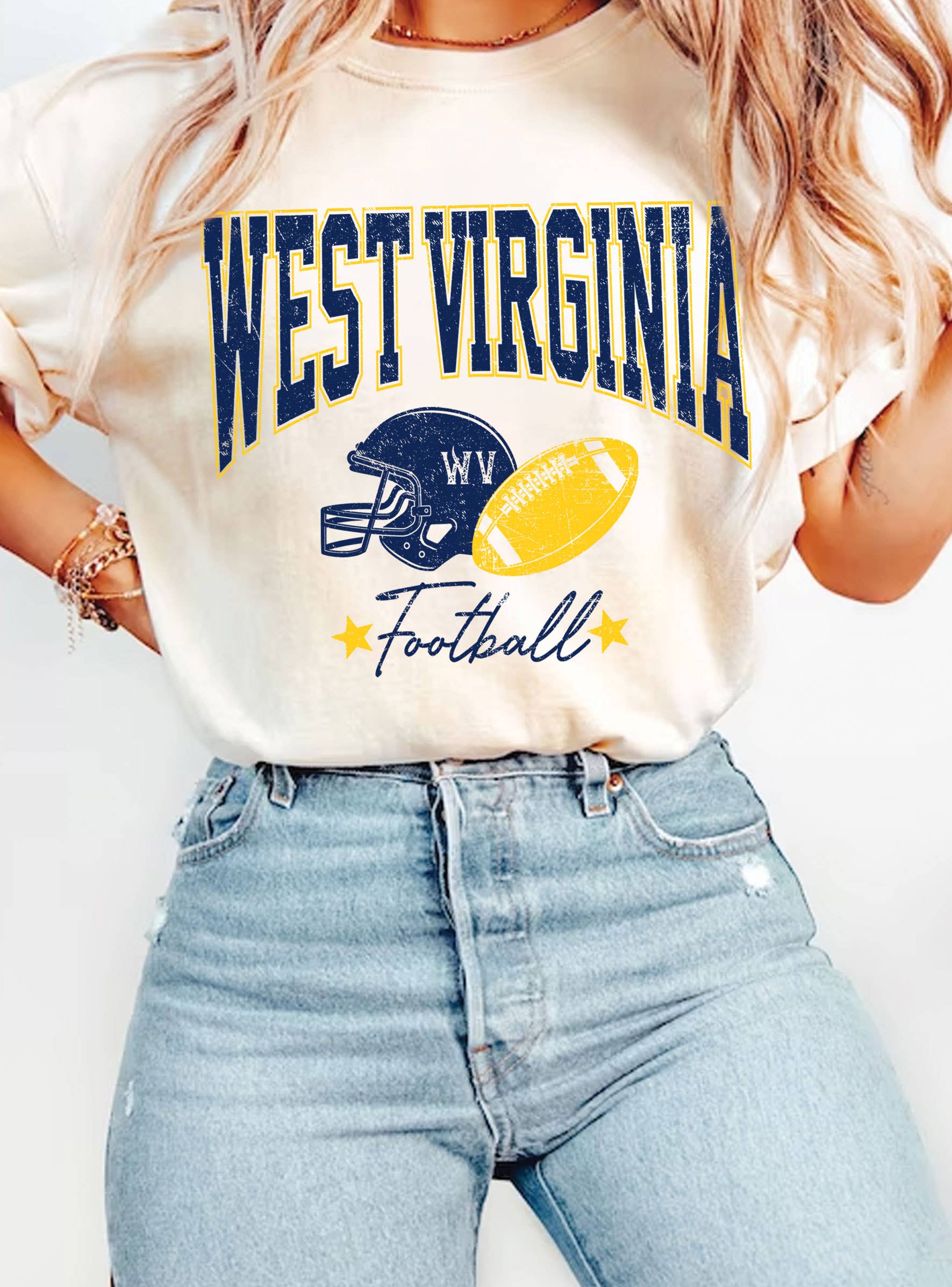 West Virginia Football Graphic Tshirts
