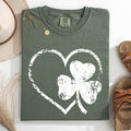 Retro Heart, Vintage, St Patrick's Day, Shamrock, Tshirt