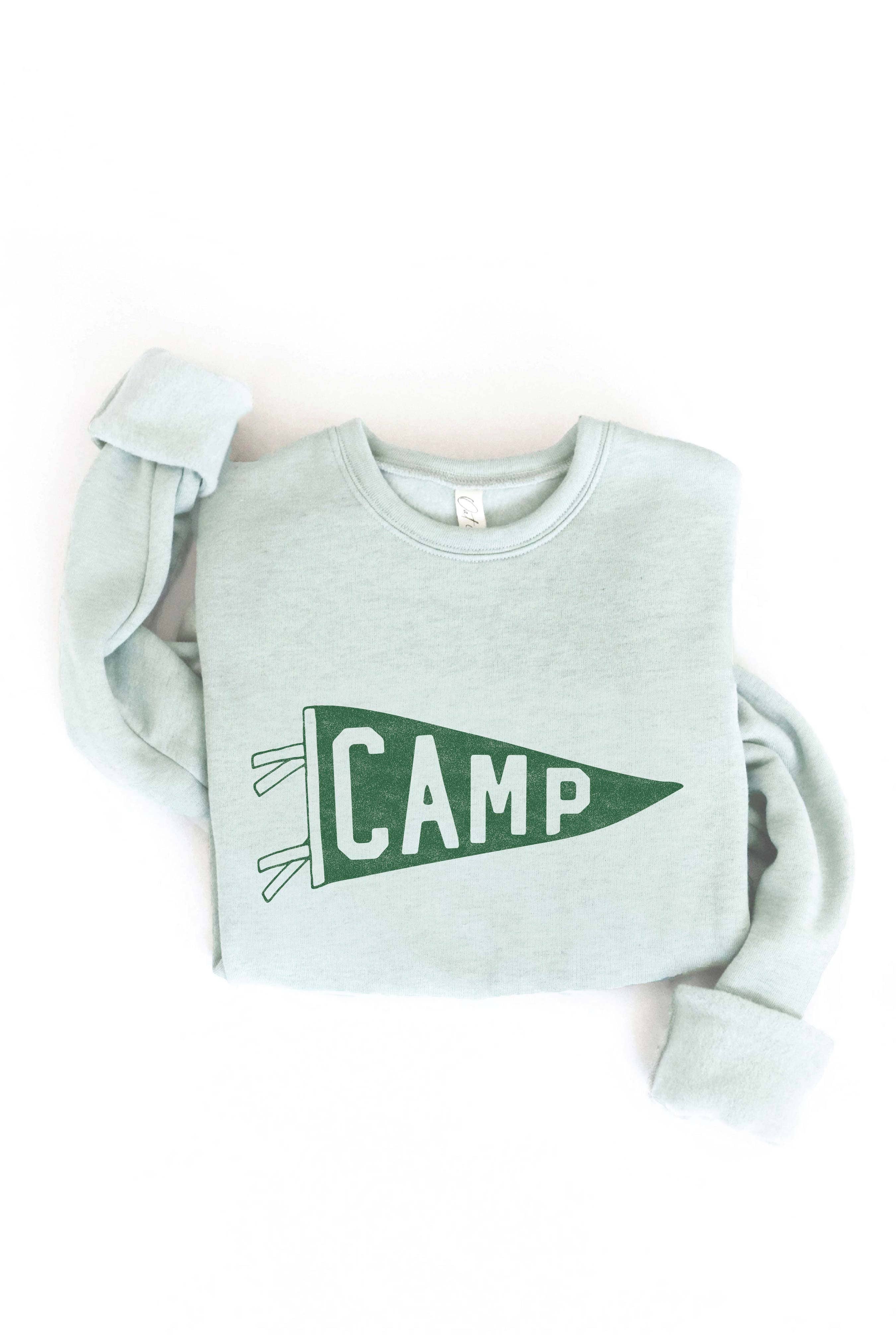 Camp Pennant  Graphic Sweatshirt