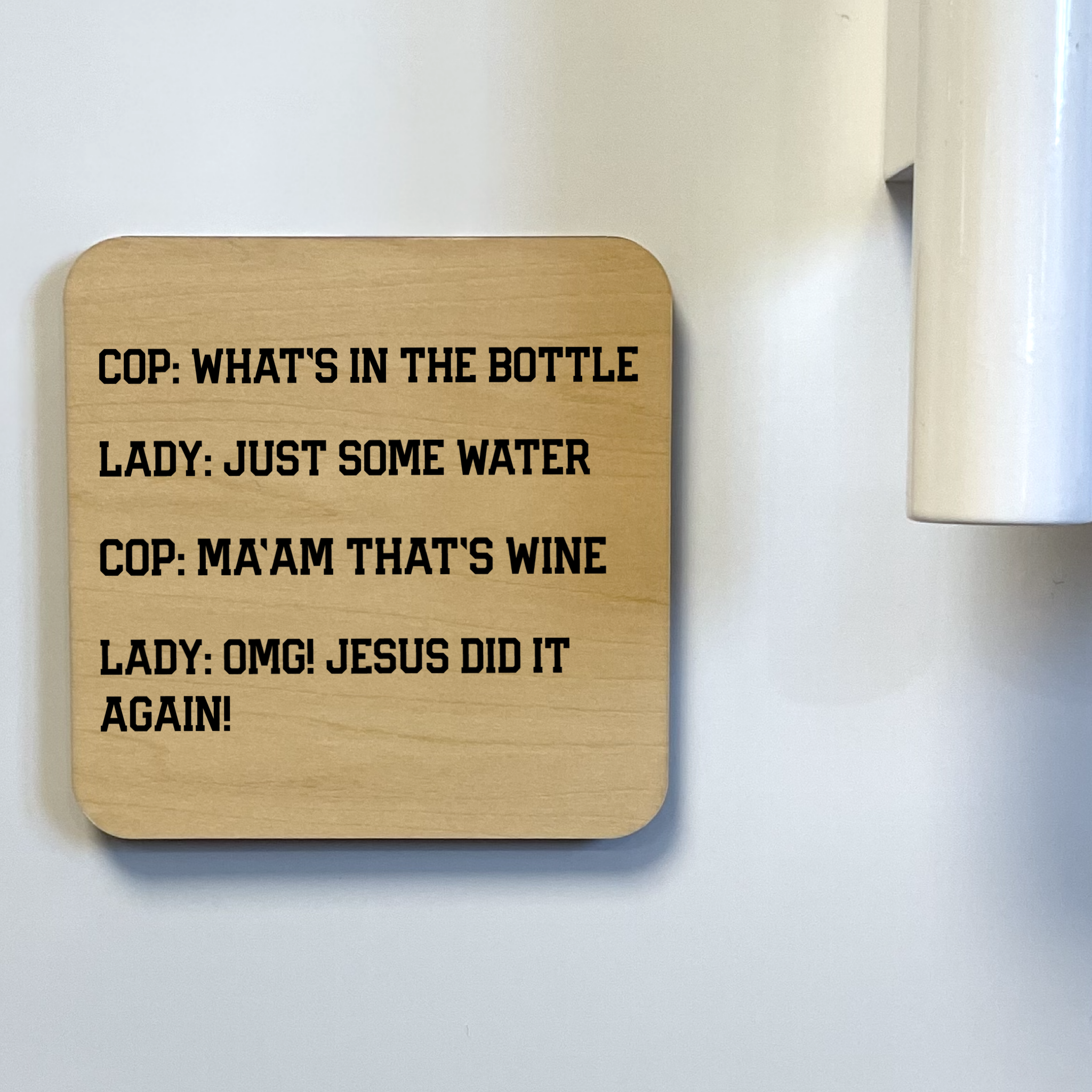 Jesus Did It Again Magnet/Drink Coaster