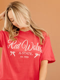 Asu Arkansas State Red Wolves Established Bows Red Cc Tee