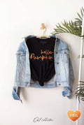 Hello Pumpkin Foil  Graphic T-Shirt