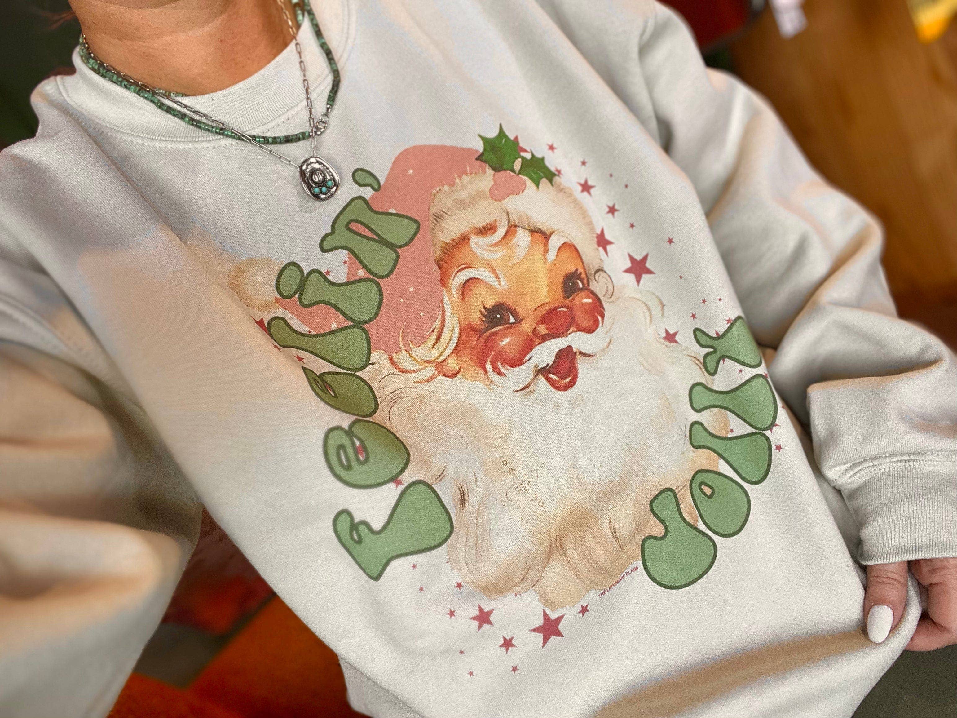 Feelin' Jolly - Cream Sweatshirt