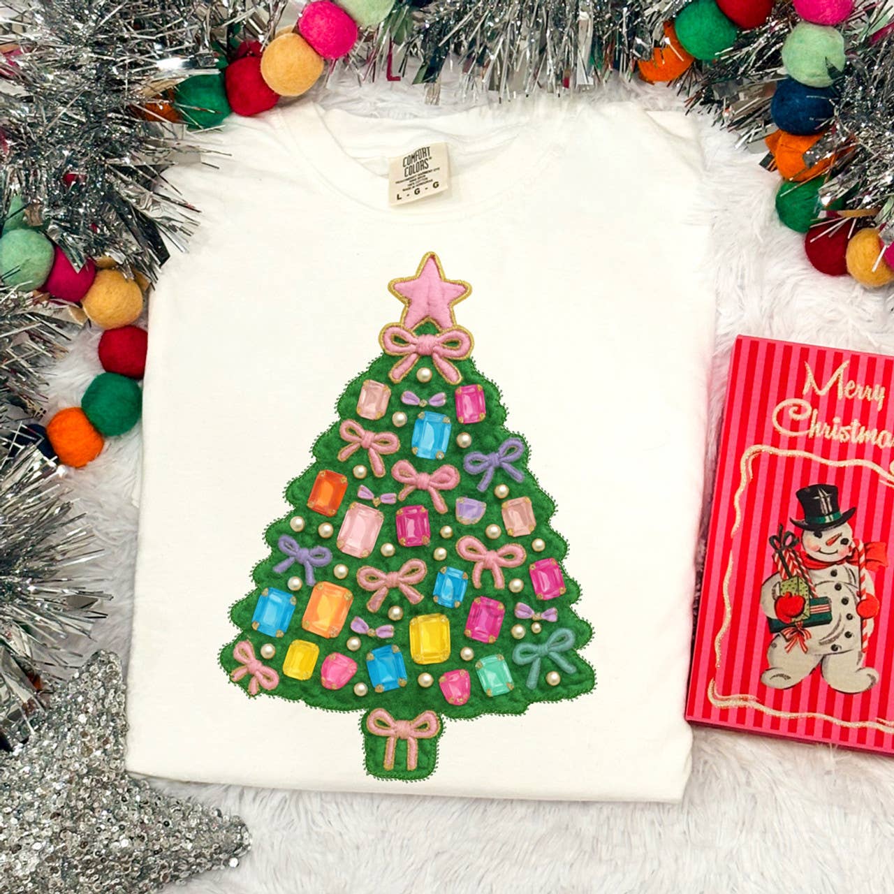 Faux Jewel Christmas Tree Tee