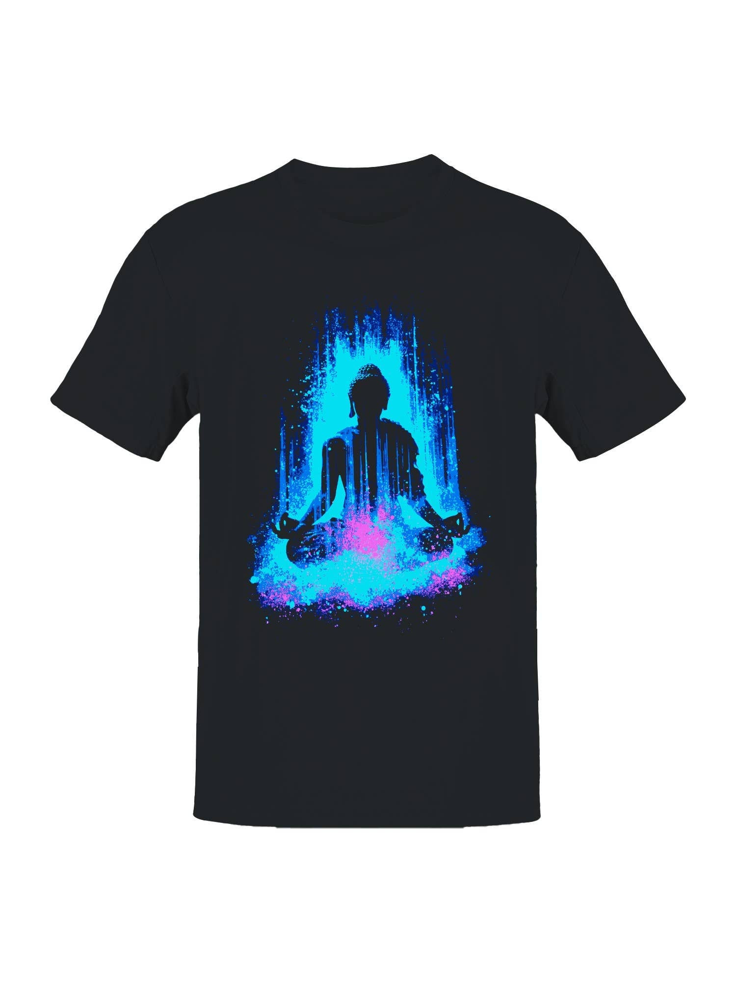 Tranquil Blue Buddha Illumination Men's T-Shirt
