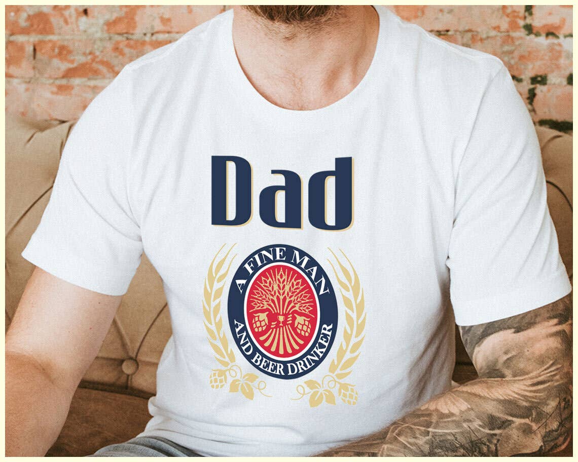 Dad Beer Logo - Funny Father's Day T- Shirt