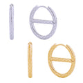 14K Gold-Dipped Round Huggie Earrings