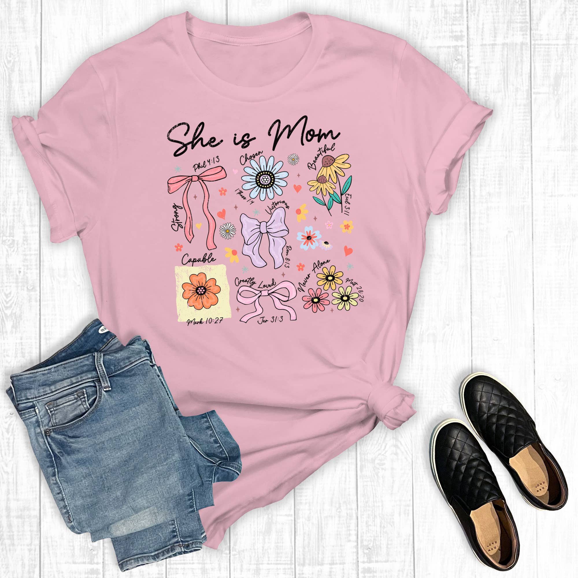 Mother's Day She Is Mom Graphic Tee