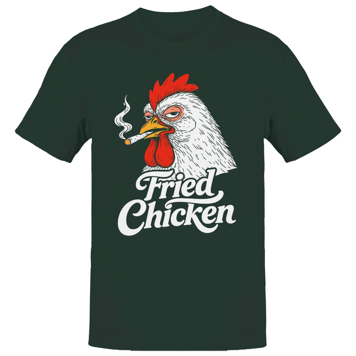 Chicken Smoking Cartoon Men's T-Shirt