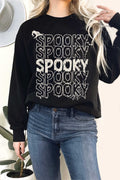 Spooky Spooky Spooky Graphic Terry Sweatshirts
