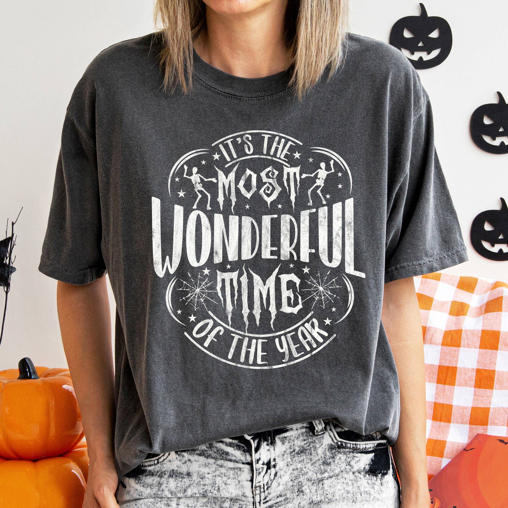 It's the Most Wonderful Time Halloween T-Shirt White Print