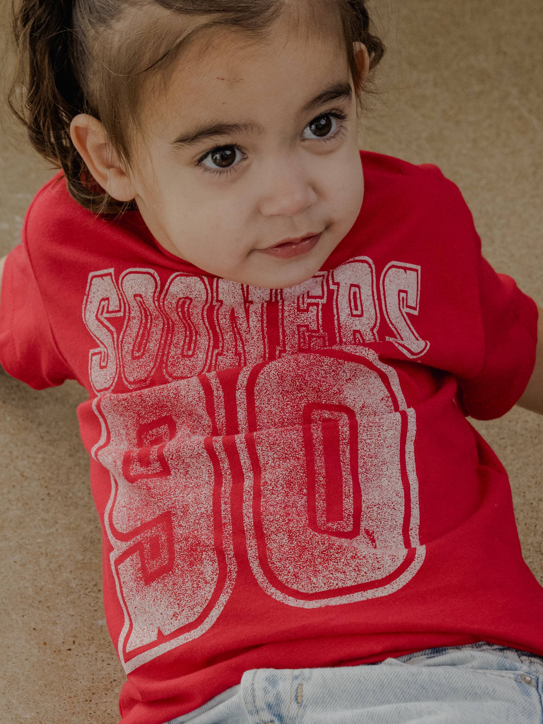 Children's Ou Sooners Player Red Tee