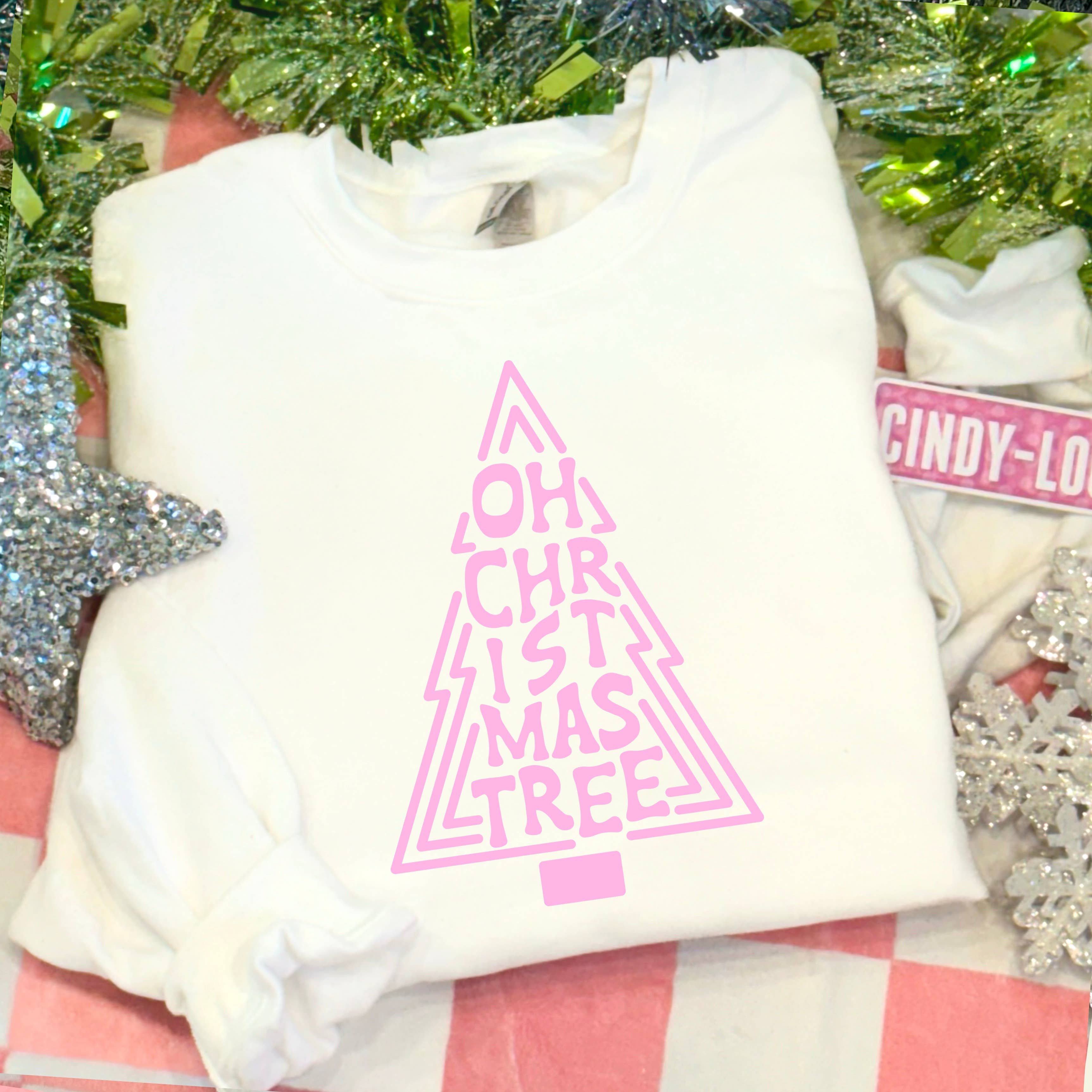 Oh Christmas Tree Christmas 2025 Graphic Sweatshirt Women’S