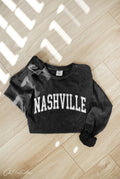 Nashville    Mineral Washed Long Sleeve Graphic