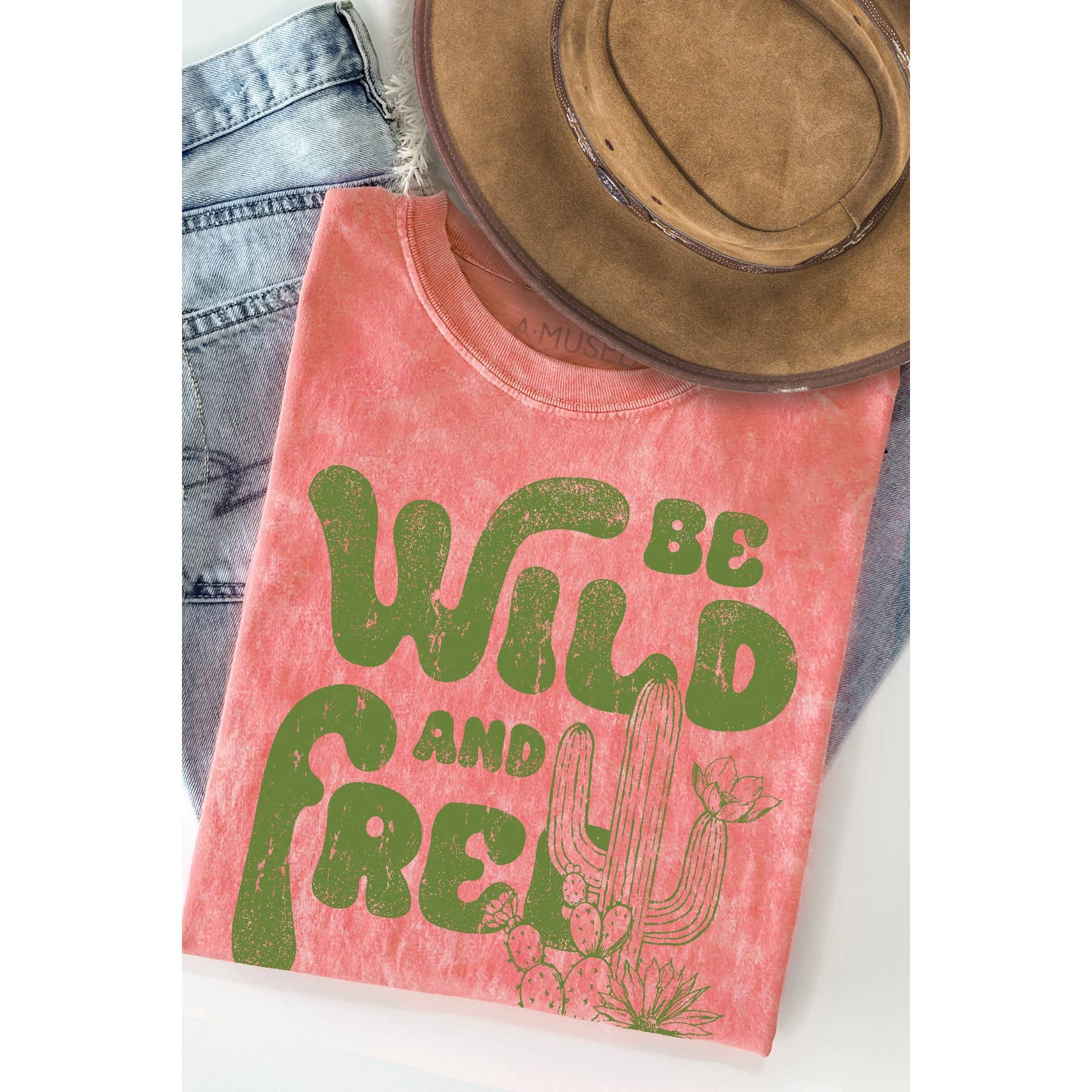 Be Wild and Free - Mineral Wash T Shirt