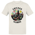 Chicago Illinois Skyline Art Men's T-Shirt