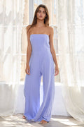 R5570 Cutout Back Terry Tube Jumpsuit