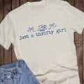 Vintage Just A Thrifty Girl Graphic Tee