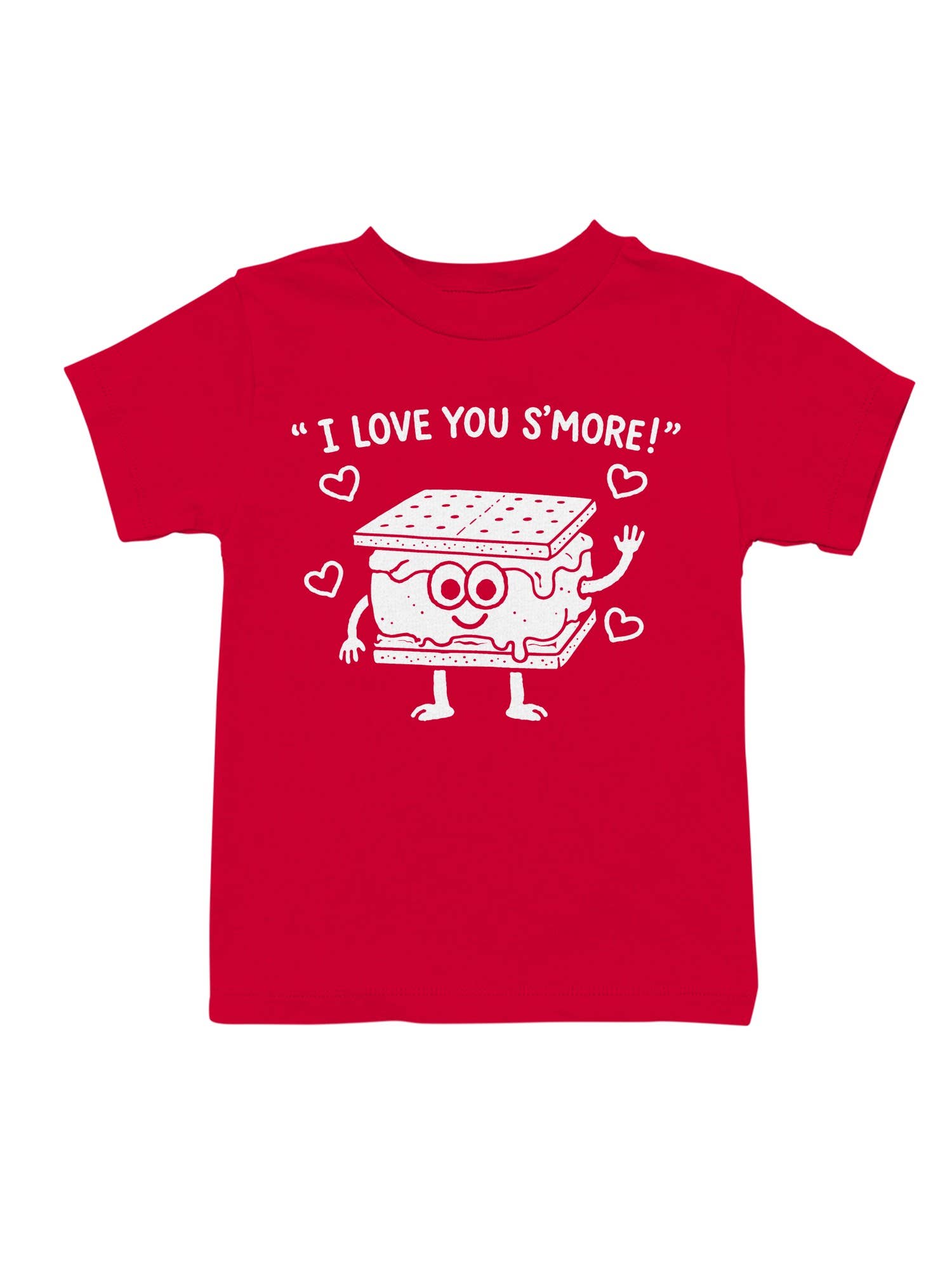 Cute S'mores Love Cartoon Design Youth's T-Shirt