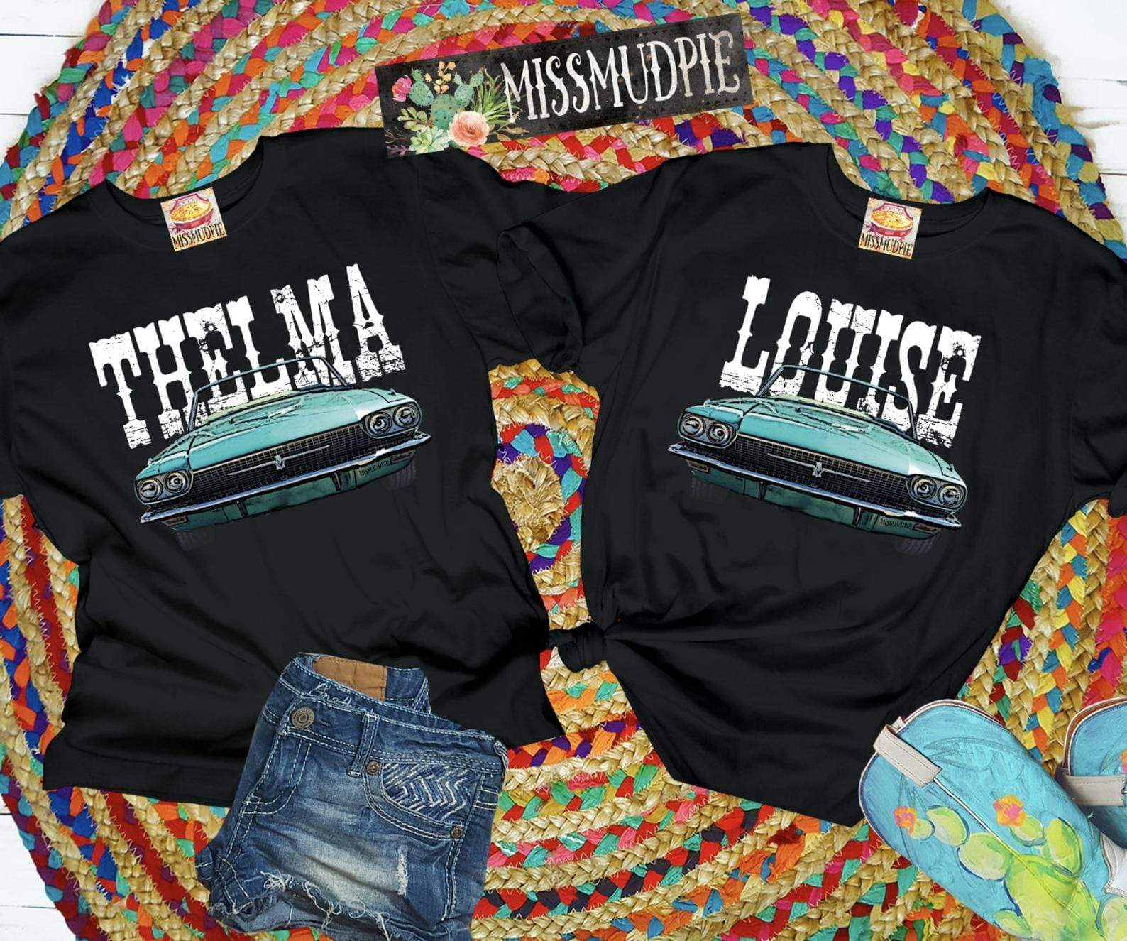 Thelma & Louise ( Available in Black or White )