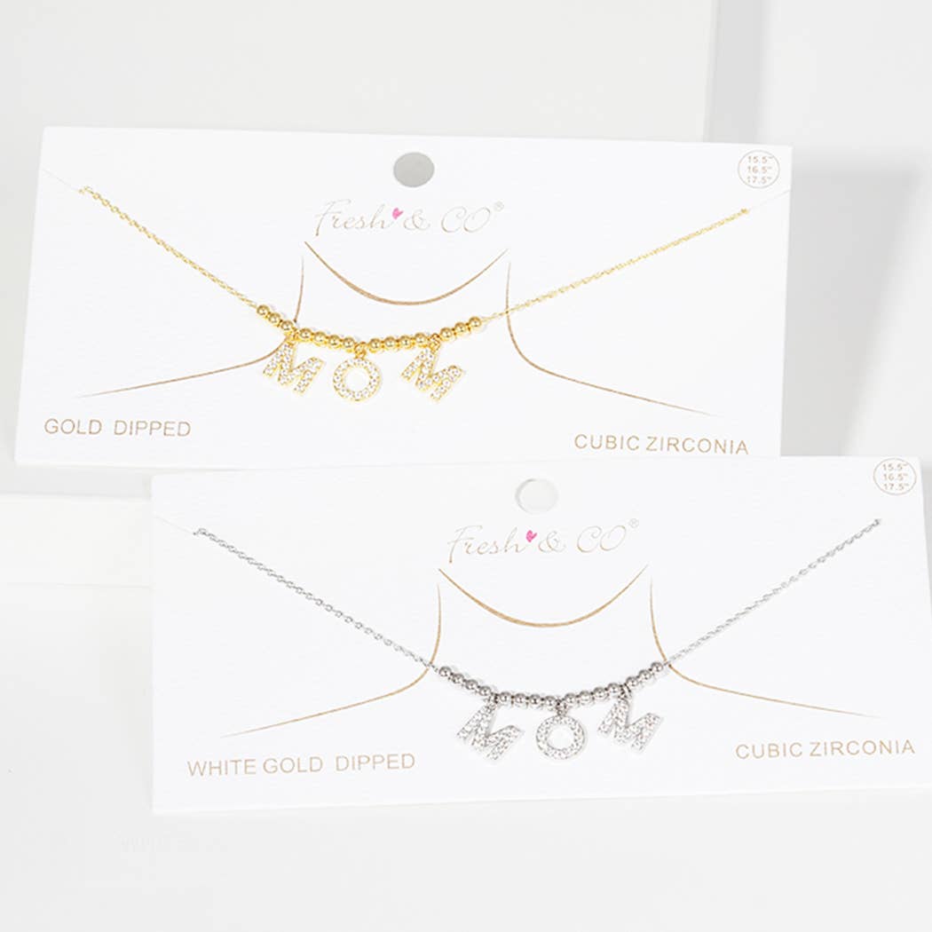 Gold-Dipped Mom Fashion Necklaces