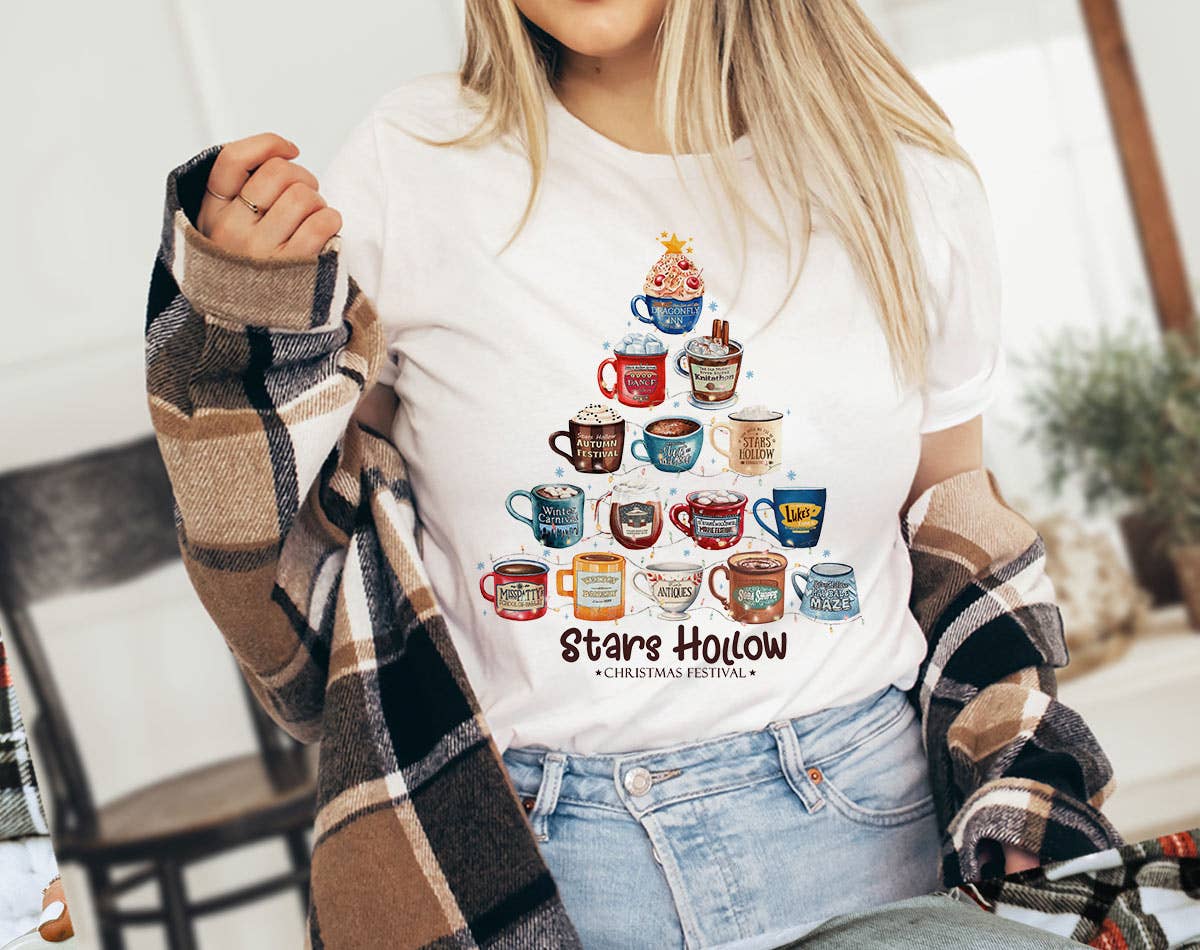 Star Hollow Coffee Christmas Tree - Gilmore Inspired T-Shirt