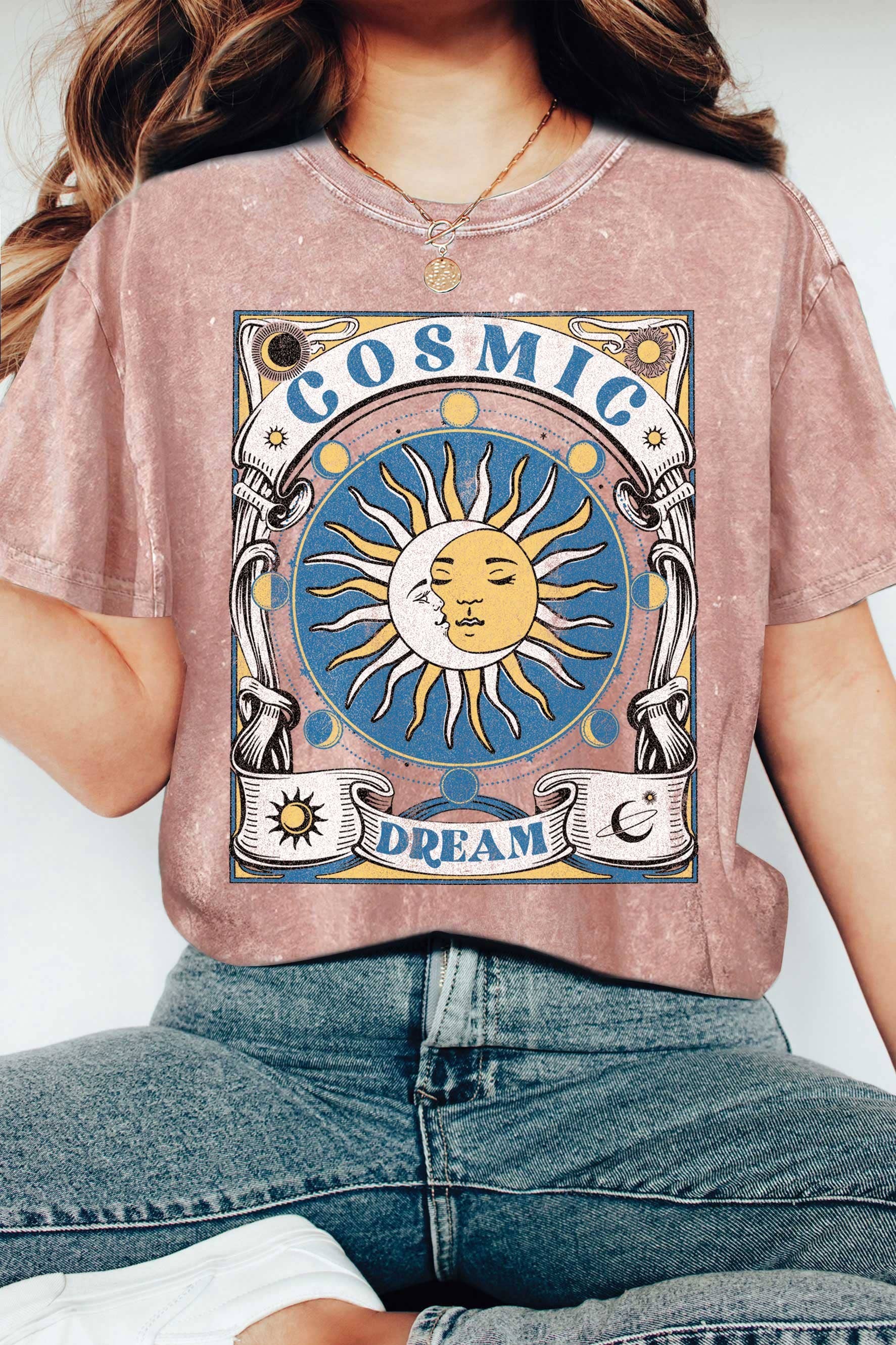 Cosmic Dream Sun God Graphic Tshirts