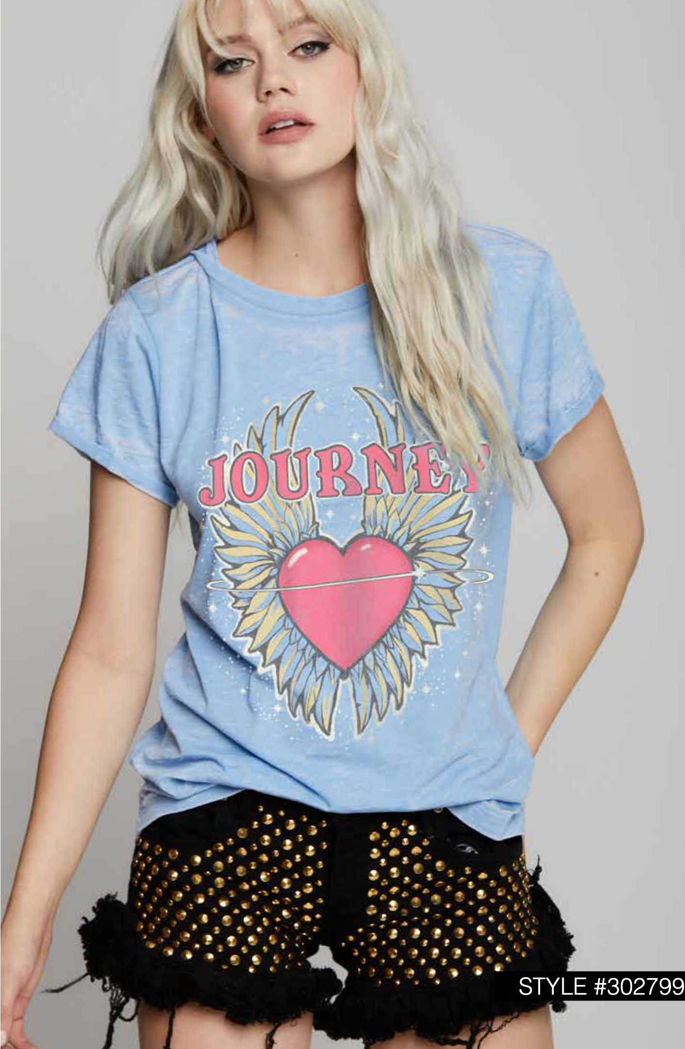 302799 - 830 Journey Burn Out Graphic Tee