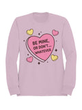 Playfully Indifferent Heart Design Women's Sweatshirt