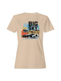 Big Sky Bison Landscape Art Women's T-Shirt