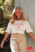 American Babe Puff Mineral Graphic Top