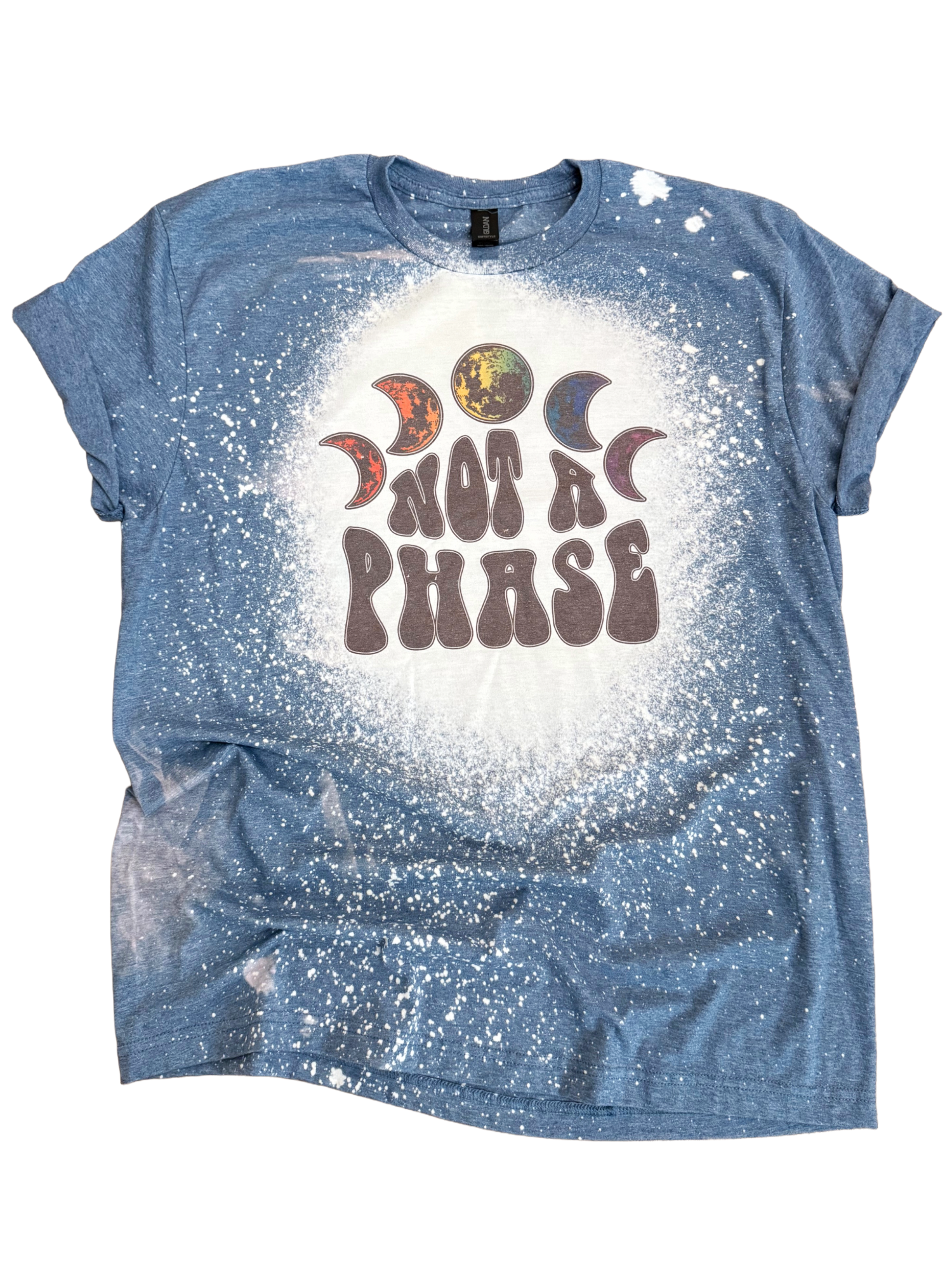 Not A Phase Moon Phases Bleached Pride Tee