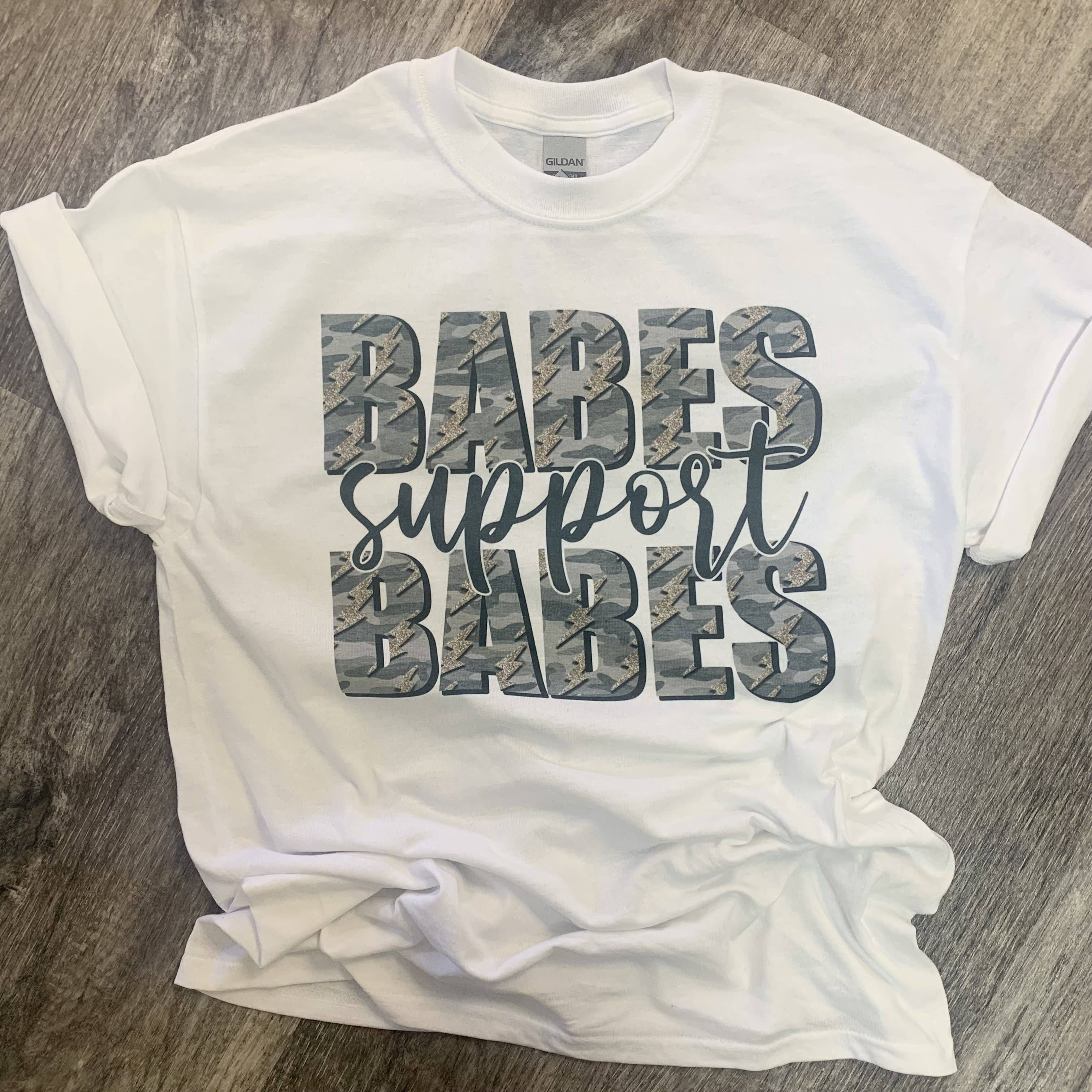 Babes Support Babes On White Tee