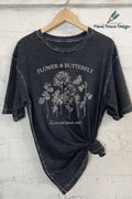 Flower and Butterfly-Hand Drawn